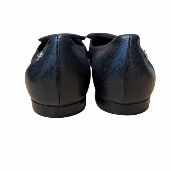 AGL Women's Elegant Black Leather Loafers - Picture 4 of 5